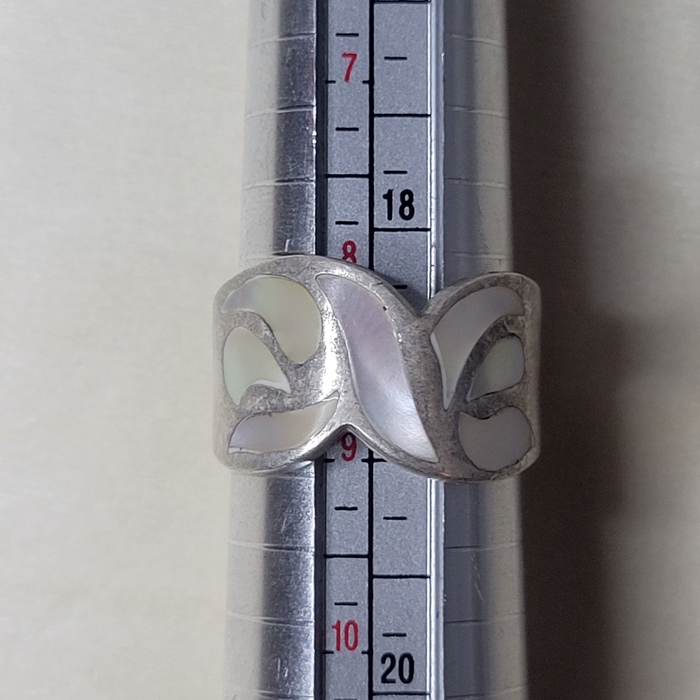 Shell sterling silver ring - Picture 2 of 5